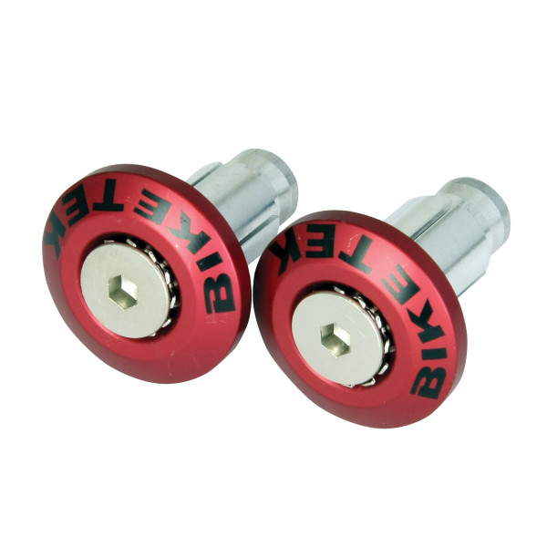 bike it Bike it 'flush fit' red 13mm & 18mm bar ends